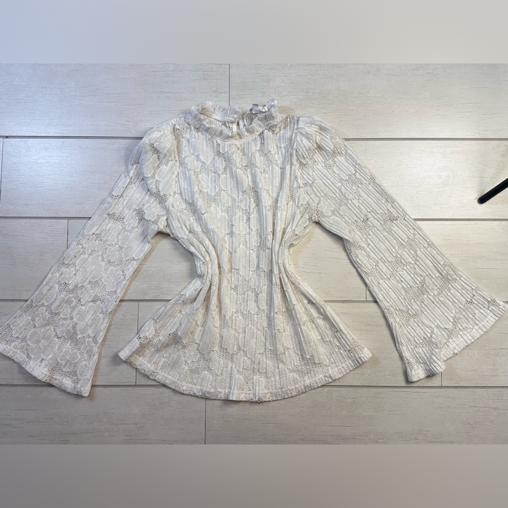 Elegant Cream Lace Blouse